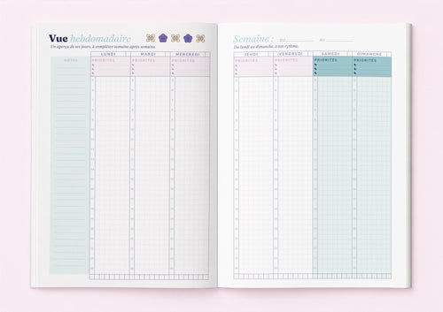 Bam's Year Pack — 2 Carnets Guidés 12 Mois